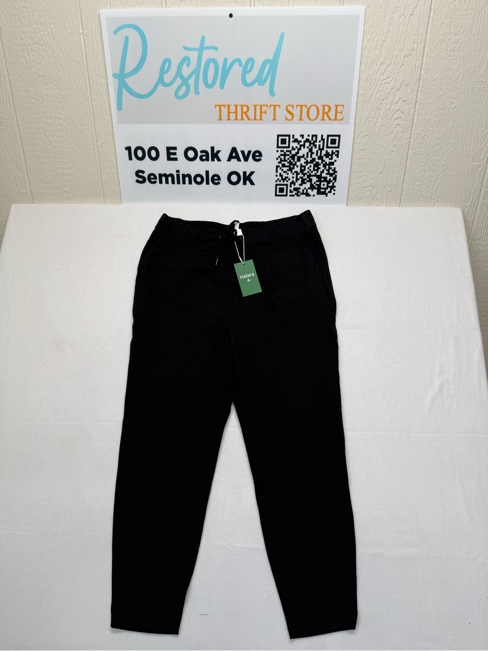 HALARA NWT Black Stretch Travel Pant XL Athleisure Pull-on Tapered Jogger Career